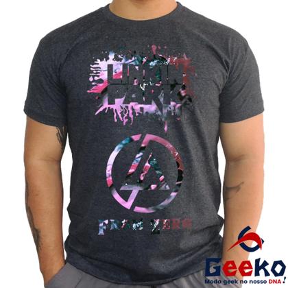 Imagem de Camiseta Linkin Park 100% Algodão From Zero The Emptiness Machine Heavy Crown Emily Armstrong Geeko