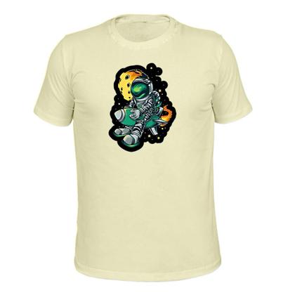 Imagem de Camiseta Plus Size 100% Algodão Tecido Macio Estampada Astro Galaxy