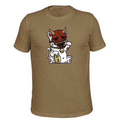 Imagem de Camiseta Plus Size Algodão Tecido Macio Gato Mask