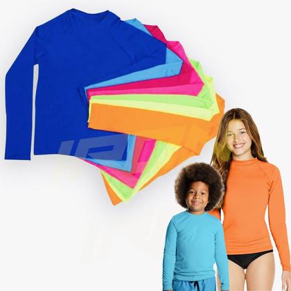 Imagem de Camiseta Proteção UV50+ Térmica Solar Manga Longa Infantil PLT 353