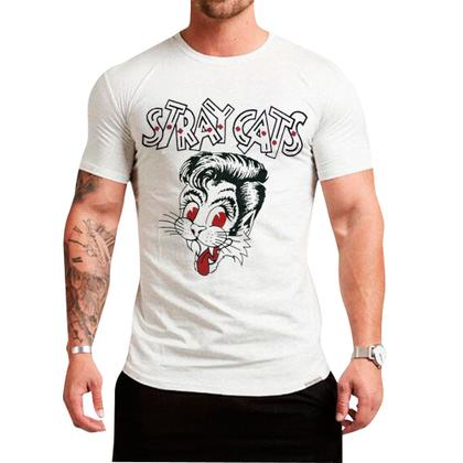 Imagem de Camiseta Stray cats, rock anos 80, masculino, feminino