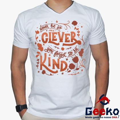Imagem de Camiseta Taylor Swift 100% Algodão Never be so clever You forget to be kind Pop Geeko