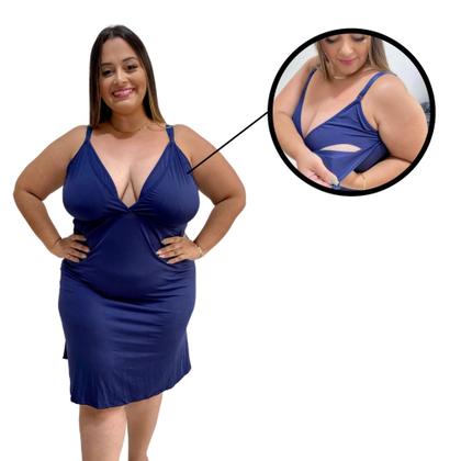 Imagem de Camisola Maternidade Pós Parto Plus Size até o tamanho 58