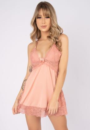 Imagem de Camisola Rendada Sem Bojo Costa Cruzada Luana