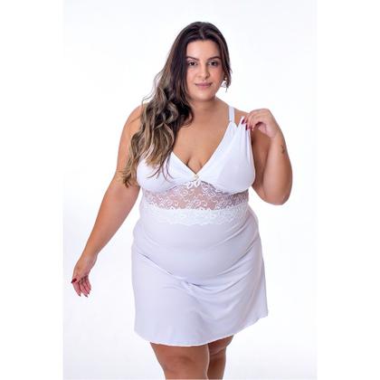 Imagem de Camisolas Amamentação Plus Size com Detalhe em Renda Saída Maternidade Grávida Gestante Lactante Yas