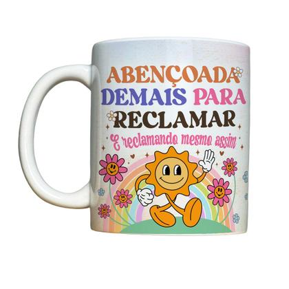 Imagem de Caneca 325ml Vibes Engraçadas Abençoada demais para reclamar