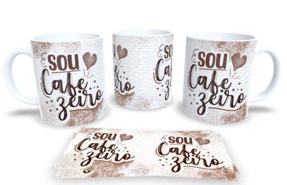 Imagem de Caneca Café com Flork  Porcelana Premium, Estampa Engraçada