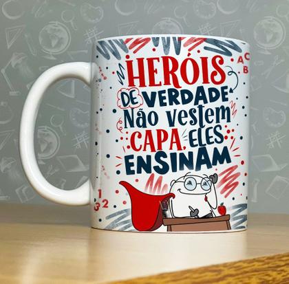 Imagem de Caneca Dia Dos Professores Flork Frases Divertidas Xícara Presente Professor Copo Professora