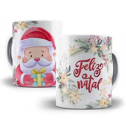 Imagem de Caneca Natal Papai Noel Porcelana Personalizada Modelo 1