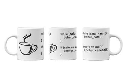 Imagem de Caneca Programador TI Java programação café Branca