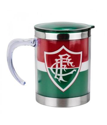 Imagem de Caneca Térmica Com Tampa Fluminense Força Gloria e Tradição 450ml