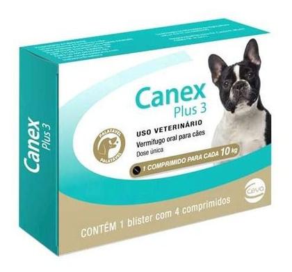 Imagem de Canex Plus 3 Ceva 4 Comprimidos 10kg Vermífugo Envio Imediat