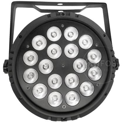 Imagem de Canhao Refletor Par 64 18 Leds Cree 12w Rgbw Dmx Quadriled