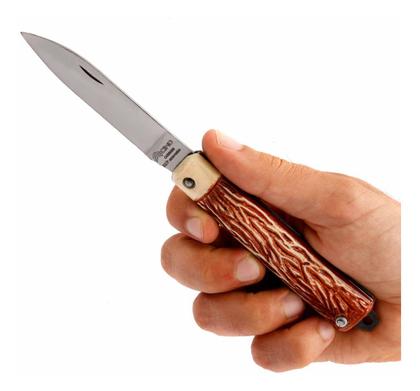 Imagem de Canivete Aço Carbono Ponta Fina Cimo Cabo Acetato Com Trava