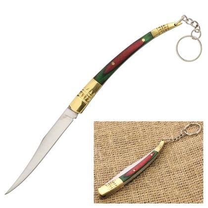 Imagem de Canivete Aço Inox, Cabo de Madeira e Abertura Manual para Facilidade e Controle no Corte 8001 8002