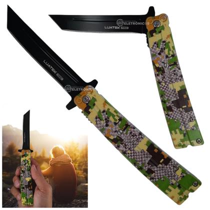 Imagem de Canivete com Lâmina Inox 10,1cm, Trava de Segurança e Capinha SLKD113 SLKD109