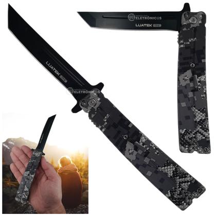 Imagem de Canivete com Lâmina Inox 10,1cm, Trava de Segurança e Capinha SLKD113 SLKD109