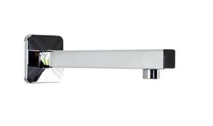 Imagem de Cano Braço Quadrado de Parede 20 cm em Metal Cromado p Ducha