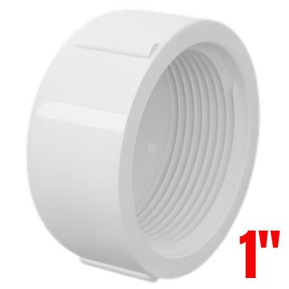 Imagem de Cap Tampão Soldável PVC Marrom Para Tampar Canos E Tubos De Água Fria 1” Polegada 32mm Tigre