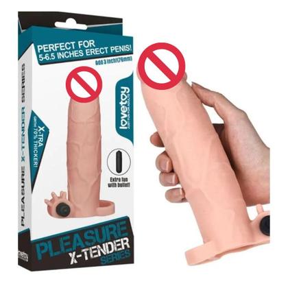 Imagem de Capa 20,8cm x 5cm com Cápsula Vibratória Extensora Lovetoy