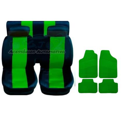 Imagem de capa banco carro em nylon verde +tapete para idea 2014