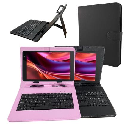 Imagem de Capa c/Teclado Integrado p/ Tablet 8" Multilaser M8 - Capa Protetora com Teclado