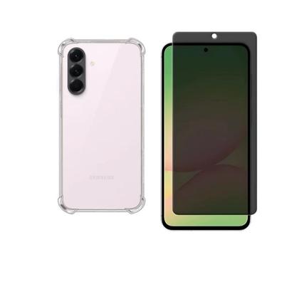 Imagem de Capa Capinha Case Proteção Anti Impacto Película 3D Anti Spy Samsung Galaxy A06 A16 A26 A36 A56