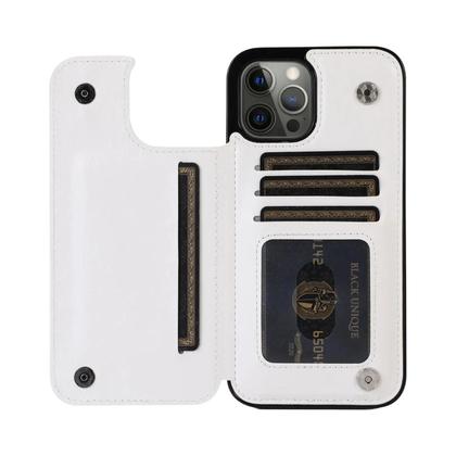 Imagem de Capa Carteira Luxuosa de Couro PU para iPhone - Compatível com Vários Modelos