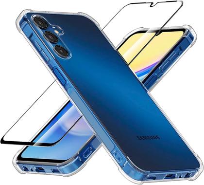 Imagem de Capa Case Anti Impactos + Película de Vidro 3D 9D Compatível com Samsung Galaxy S24 Fe