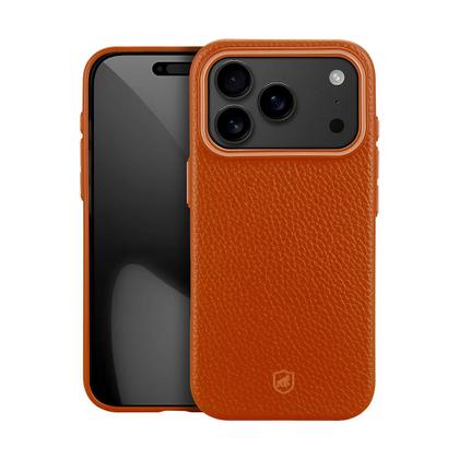 Imagem de Capa case capinha compatível com iPhone 17 Pro Max Magsafe TechCouro Marrom Gshield