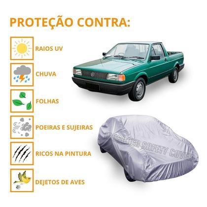 Imagem de Capa Cobrir Carro Volks Saveiro Antiga Proteção Impermeável