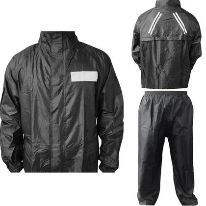 Imagem de Capa De Chuva Motoqueiro Nylon Impermeável Com Capuz