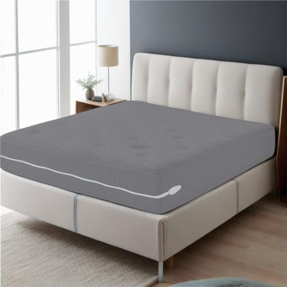 Imagem de Capa de Colchão King Size Casal em Malha Gel (Helanca) Zíper Resistente