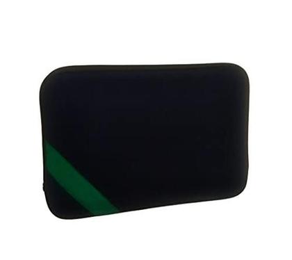 Imagem de Capa De Notebook 15,6 Polegadas Preta Tira Verde Lisa