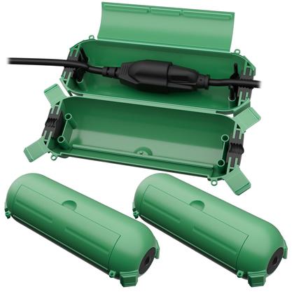 Imagem de Capa de segurança do cabo de extensão Flemoon IP44 impermeável verde