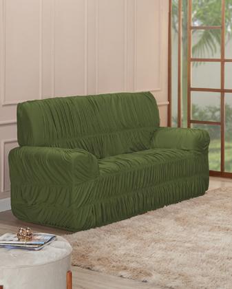 Imagem de Capa de Sofá Elásticada Avulsa para 4 lugares King Sala Decoração