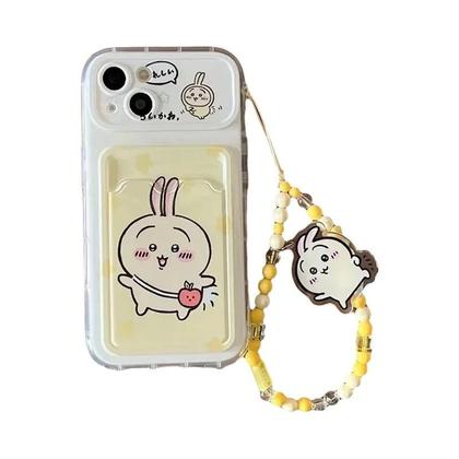 Imagem de Capa De Telefone De Anime Chiikawa Para iPhone 16 15 14 13 12 11 pro Max Com Cordão