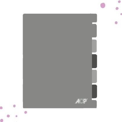 Imagem de Capa e Contracapa C/5 Divisórias ACP Para Caderno Universitário Flex Cover