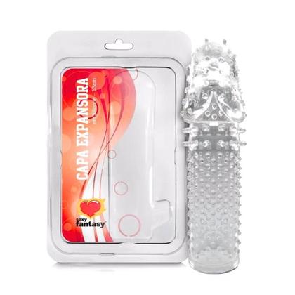 Imagem de Capa Expansora com Nódulos 13cm Silicone Transparente Sexy fantaxy