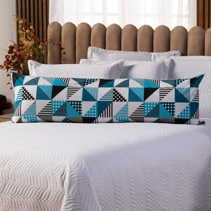 Imagem de Capa Fronha de Xuxão Travesseiro de Corpo Estampada Avulsa 1,45m x 45cm - Percal 140 Fios 100% Algodão