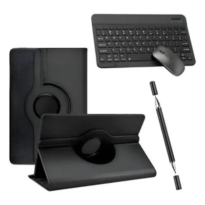 Imagem de Capa Giratoria Para tablet Redmi Pad 2 11' + Teclado Mouse + Caneta Dupla Preto
