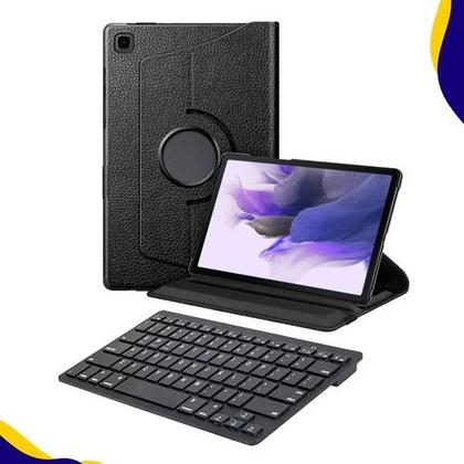 Imagem de Capa Giratória Para Tablet Sm S7 Fe 12.4 + Teclado Bluetooth