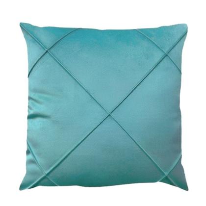 Imagem de Capa para Almofada Drapeada em Veludo Quadrada 60x60 com Enchimento Várias Cores