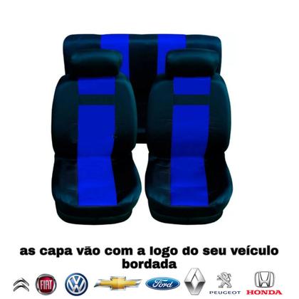 Imagem de capa para banco automotivo em tecido nylon cor azul para Agile 2011