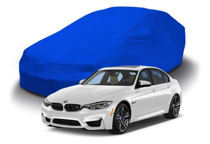 Imagem de Capa Para Cobrir Carros Sedã Azul Royal Com Elástico Tecido