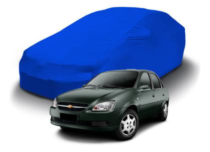 Imagem de Capa Para Cobrir Carros Sedã Azul Royal Com Elástico Tecido