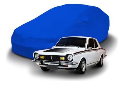 Imagem de Capa Para Cobrir Carros Sedã Azul Royal Com Elástico Tecido