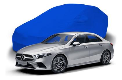 Imagem de Capa Para Cobrir Carros Sedã Azul Royal Com Elástico Tecido