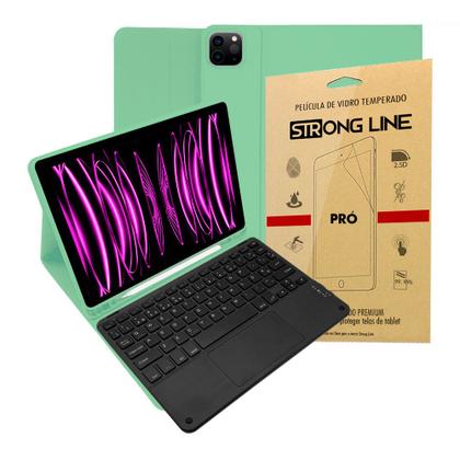 Imagem de Capa Para iPad Pro 11 2022 Smart Teclado Touchpad Anti Impacto + Pelicula de Vidro