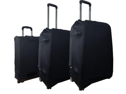 Imagem de Capa Para Mala De Viagem Preta Lycra Protetora Bagagem P M G